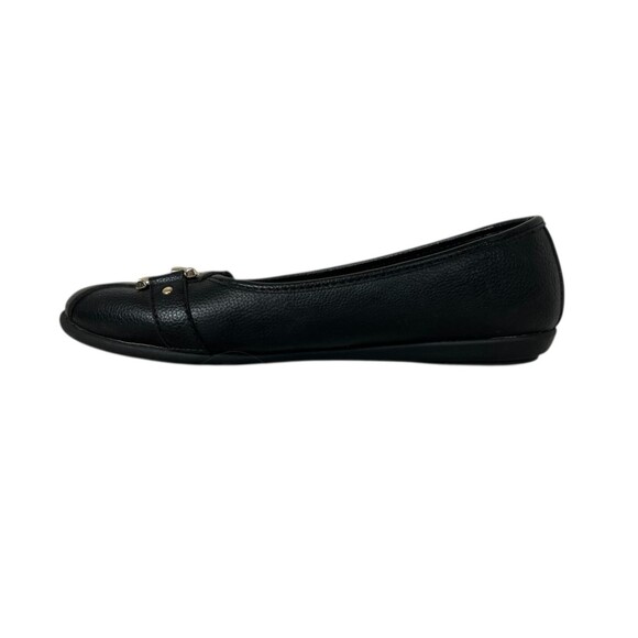 Aerosoles Women's Black Horse Bit Buckle Ballet Shoes Flats Size 8.5 W Slip-on - Picture 3 of 10